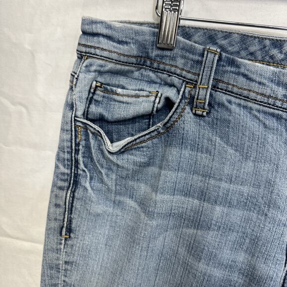 Seven7 Cropped Jeans Women’s Size 31 Blue Light Wash Stretch Denim - Picture 5 of 14